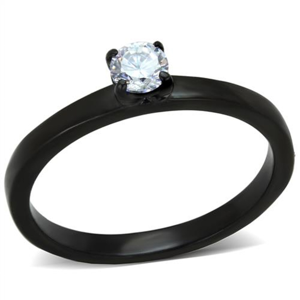 25 Ct Zirconia Stainless Steel Engagement Ring